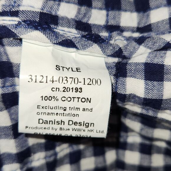 Blue Willi's Dark Blue Button-up Jacket Women's Size L Coat Cotton Knit - Picture 4 of 10